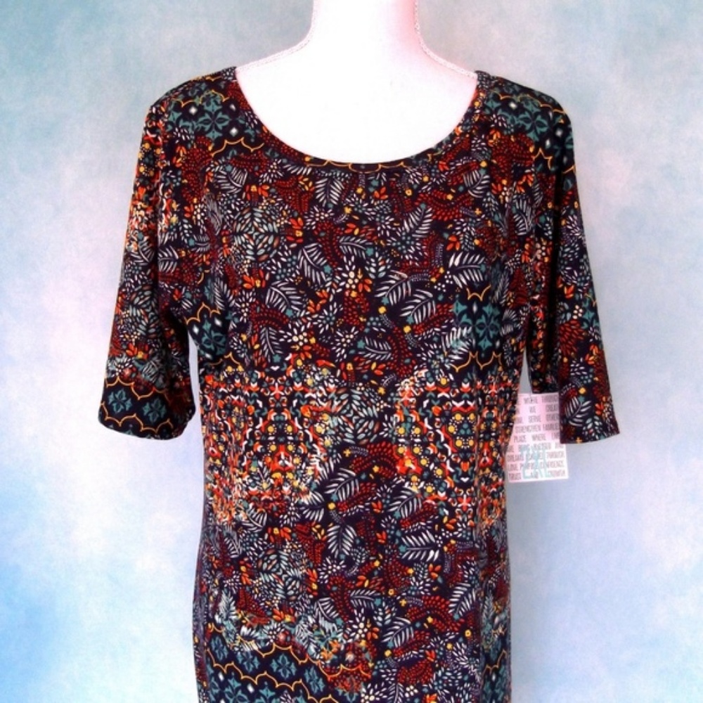NWT LulaRoe Julia Navy Floral